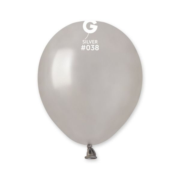 Балони АM50 цвят „Silver-Metallic #038“ 5′-100бр.