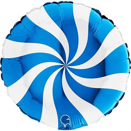 Балон „Swirly“ 36′ цвят: синьо и бяло-1бр.