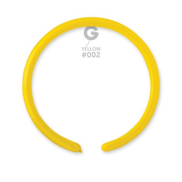 Моделиращи балони D2 цвят “Yellow #002“ 1′ 100бр.