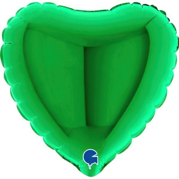 Балони „Сърца“ 9′ цвят: зелени-5бр.