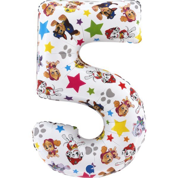 Балон „Цифра 5“ 26′ Paw Patrol -1бр. в оп.