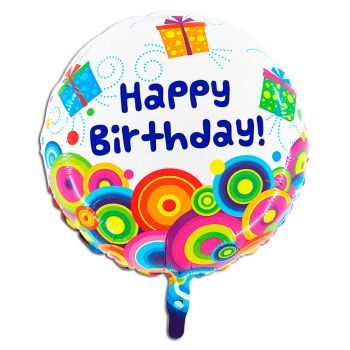 Балон „Happy Birthday с подаръци“ 21′ -1бр. в оп.