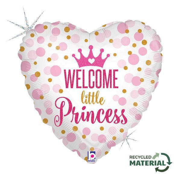 Балон „Сърце-Welcome little Princess“ 18′ -1бр. в оп.