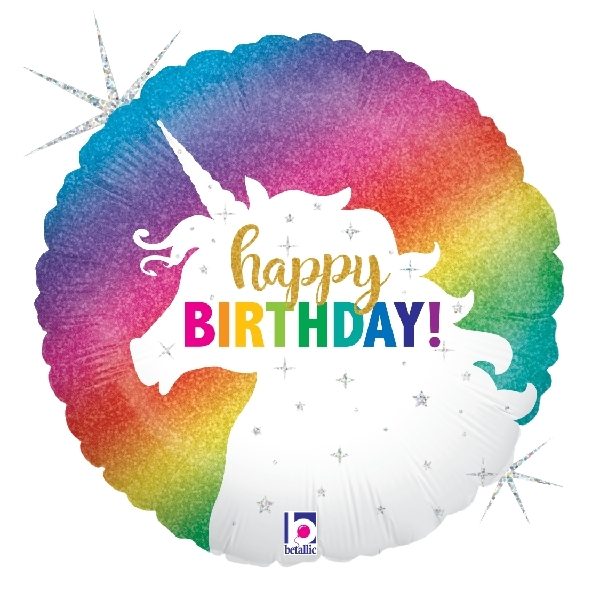 Балон „Happy Birthday еднорог“ 36′ -1бр.