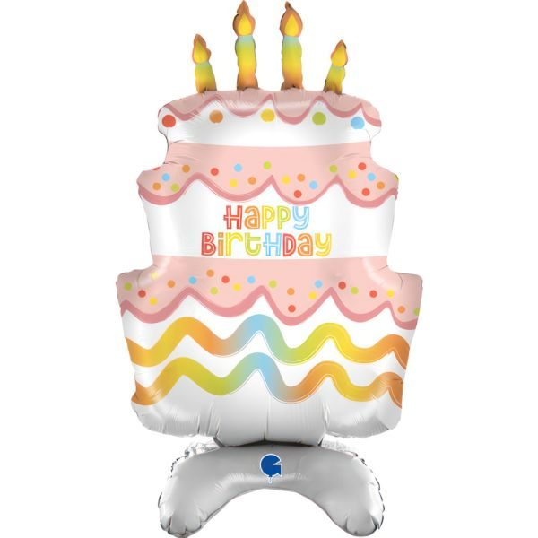 Балон „Торта с основа Happy Birthday“ 29′ -1бр. в оп.
