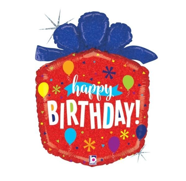 Балон „Happy Birthday подарък“ 20′-1бр.