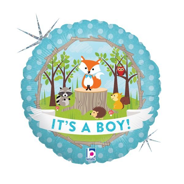 Балон „It’s a boy горски животни“ 18′-1бр.