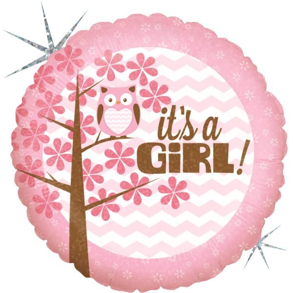 Балон „It’s a girl и бухал“ 18′ -1бр.