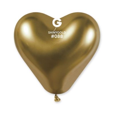 Сърца балони CRB цвят „Shiny Gold #088“ 12′-25бр.