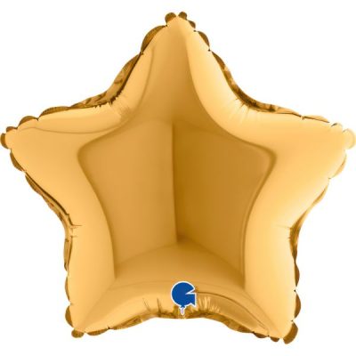 Балони „Звезди“ 4′ цвят: злато- 5 бр.