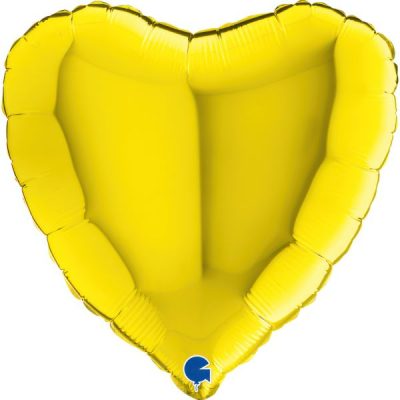 Балон „Сърце“ 18′ цвят: жълто-1бр.