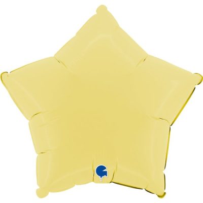 Балон „Звезда“ 18′ цвят: бебешко жълто мат-1бр.