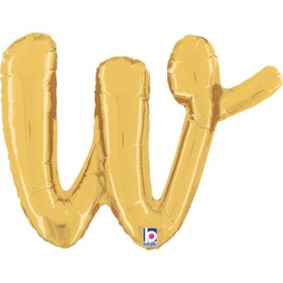 Балон „Буква w“ 14′  цвят: злато