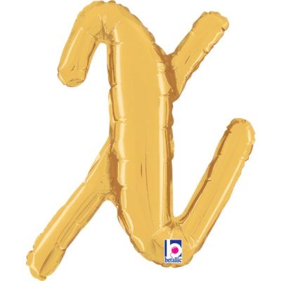 Балон „Буква x“ 14′  цвят: злато