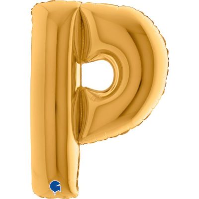 Балон „Буква P“ 40′ цвят: злато