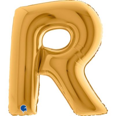 Балон „Буква R“ 40′ цвят: злато