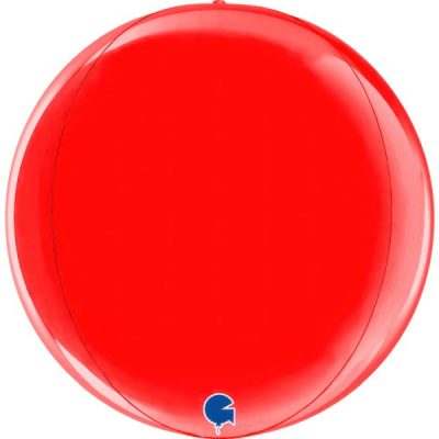 Балон „Глобус“ 15′. цвят: червен-1бр.