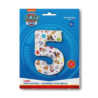 Балон „Цифра 5“ 26′ Paw Patrol -1бр. в оп.