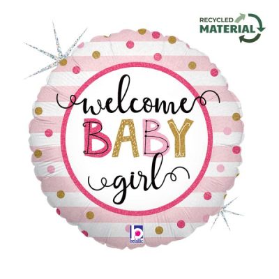 Балон „Welcome baby girl“ 18′ -1бр. в оп.