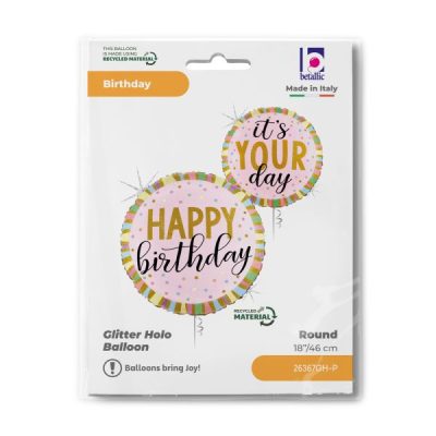 Балон „Happy Birthday-It’s your day“ 18′ -1бр в оп.