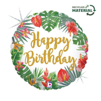 Балон „Happy Birthday-тропик“ 18′ -1бр. в оп.