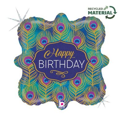 Балон „Happy Birthday-паун“ 18′ -1бр. в оп.