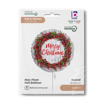Балон „Merry Christmas“ 18′ -1бр. в оп.
