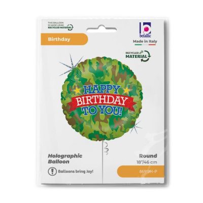 Балон „Happy Birthday-камуфлаж“ 18′ -1бр.