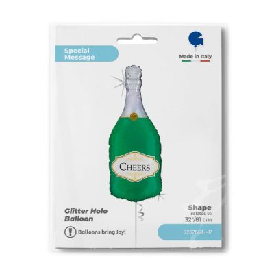 Балон „Бутилка шампанско Cheers“ 36′ -1бр. в оп.