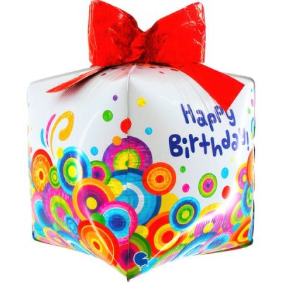 Балон „Подарък Happy Birthday“ 4D 20′ -1бр. в оп.