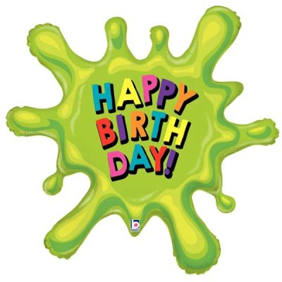 Балон „Happy Birthday зелено желе“ 39′ -1бр.
