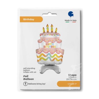 Балон „Торта с основа Happy Birthday“ 29′ -1бр. в оп.