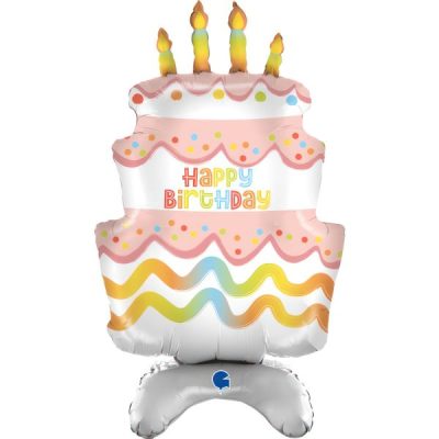 Балон „Торта с основа Happy Birthday“ 29′ -1бр. в оп.