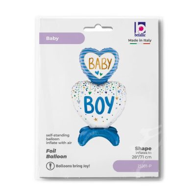 Балон „Сърца с основа Baby Boy“ 28′-1бр. в оп.