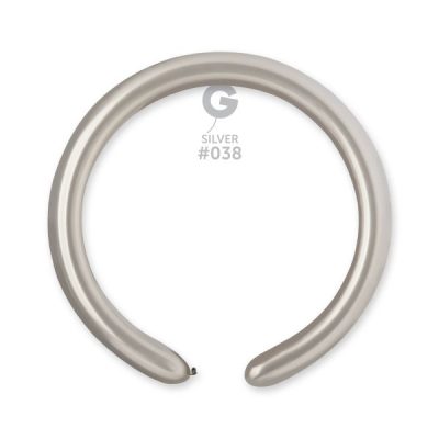 Моделиращи балони DM4 металик цвят „Silver #038“ 2′-100бр.