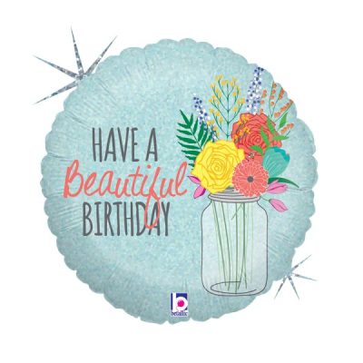Балон „Beautiful Birthday“ 18′-1бр.
