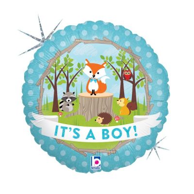 Балон „It’s a boy горски животни“ 18′-1бр.