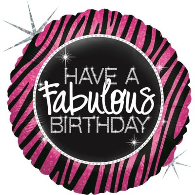 Балон „Fabulous Zebra Birthday“ 36′-1бр.