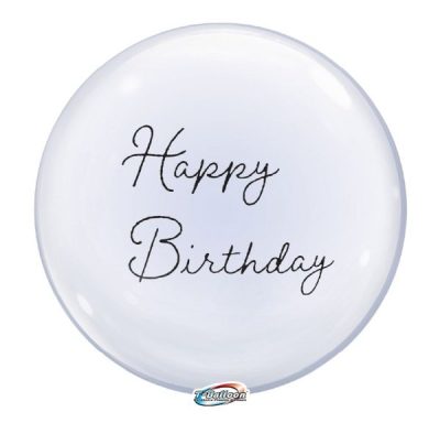 Балон „T-bubble balloon Happy Birthday 330mm. -1бр.