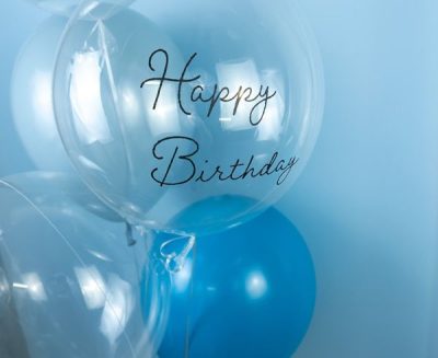 Балон „T-bubble balloon Happy Birthday 330mm. -1бр.