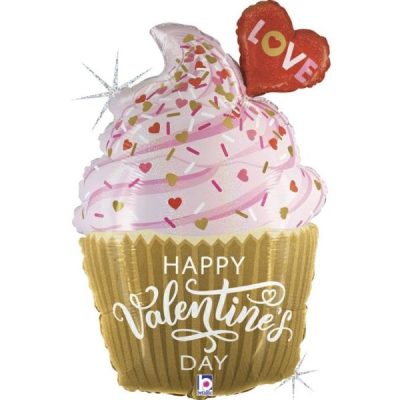 Балон „Мъфин Happy Valentine’s Day“ 22′- 1бр.
