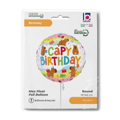 Балон „Capy Birthday“ 18′-1бр.