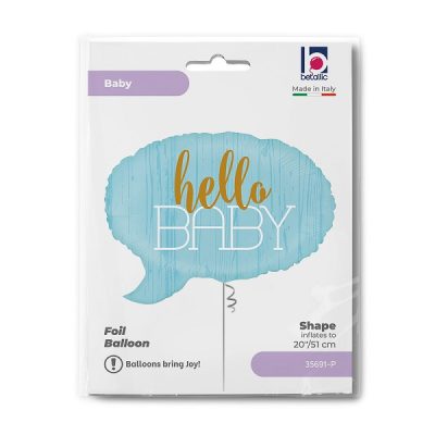 Балон „Hello Baby“ -син 20′ -1бр. в оп.